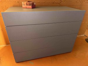 Comò 4 cassetti Laminato Moka