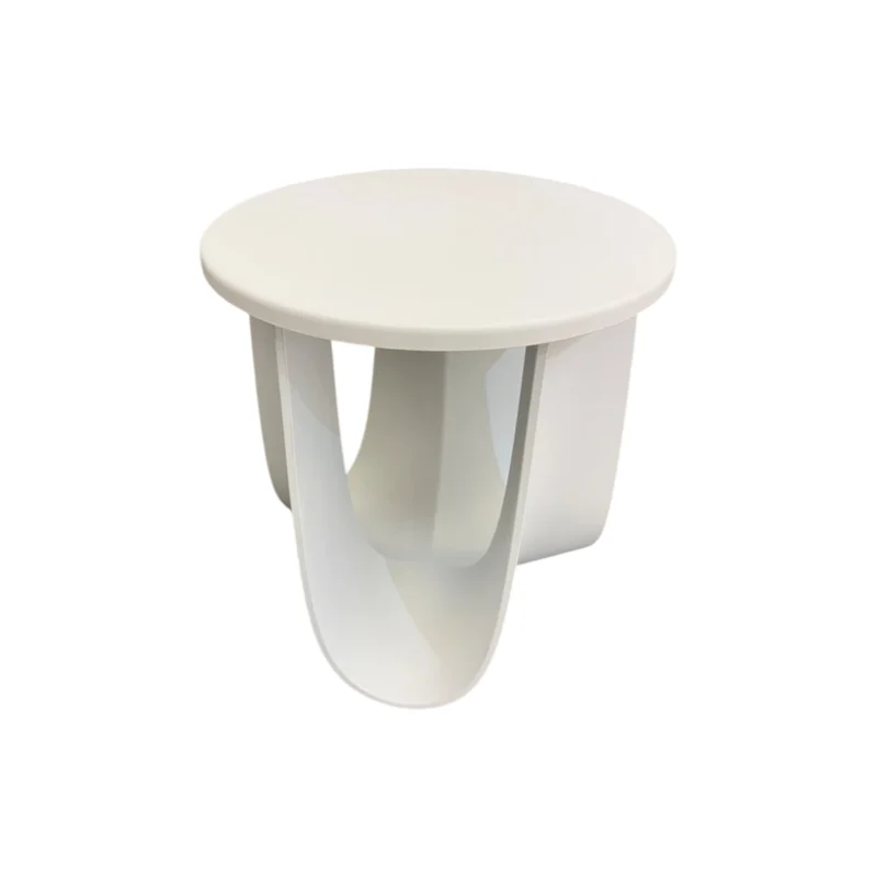 sgabello sag mdf italia poliuretano bianco in sconto