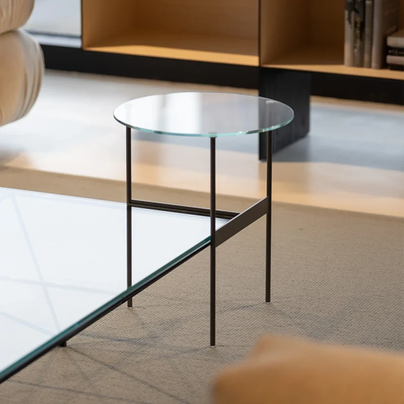 tavolino formiche b&b italia nero piano vetro in offerta