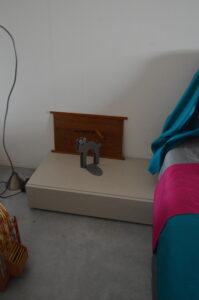 Comodino Orme Laccato Sahara