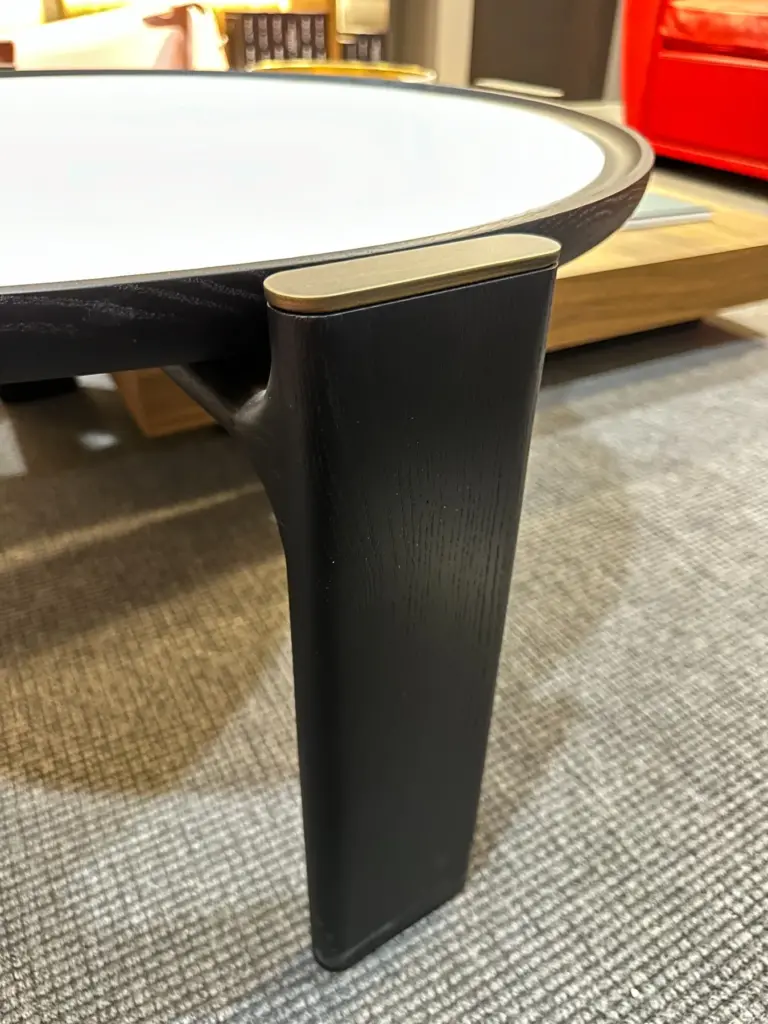 Tavolino Duo H36 D80 Ceccotti Collezioni dettaglio legno in saldo