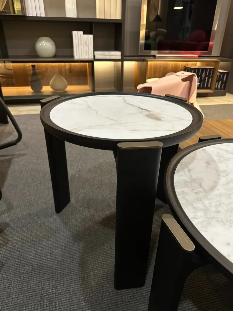 Tavolino Duo H50 D57 Ceccotti Collezioni dettaglio legno in promozione