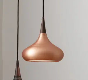 lampada a sospensione orient rame p2 ø 34 fritz hansen in saldo