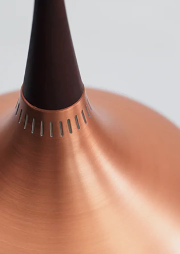 lampada a sospensione orient rame p2 ø 34 fritz hansen outlet