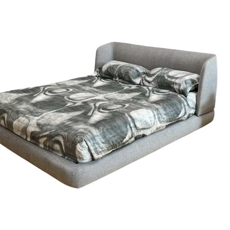 letto virgin misuraemme tessuto grigio in sconto