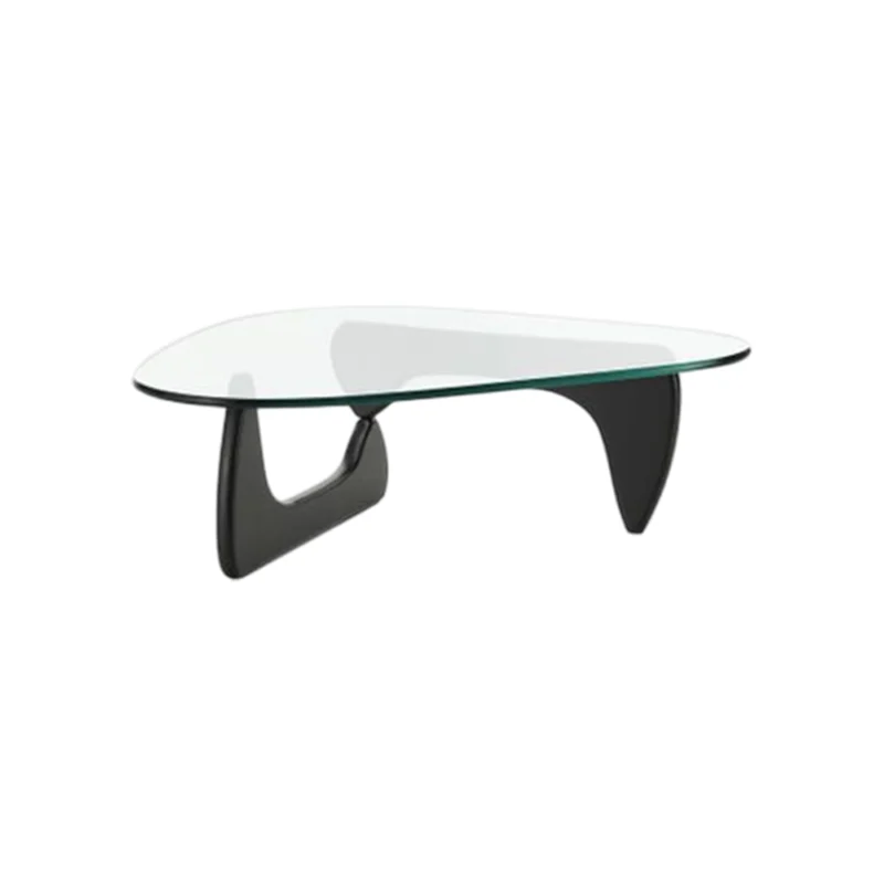 tavolino noguchi vitra vetro legno nero in sconto