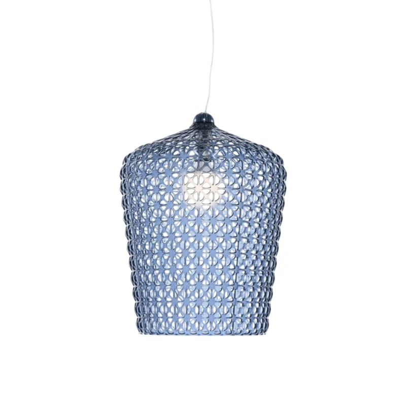 lampada a sospensione kabuki kartell azzurro in offerta