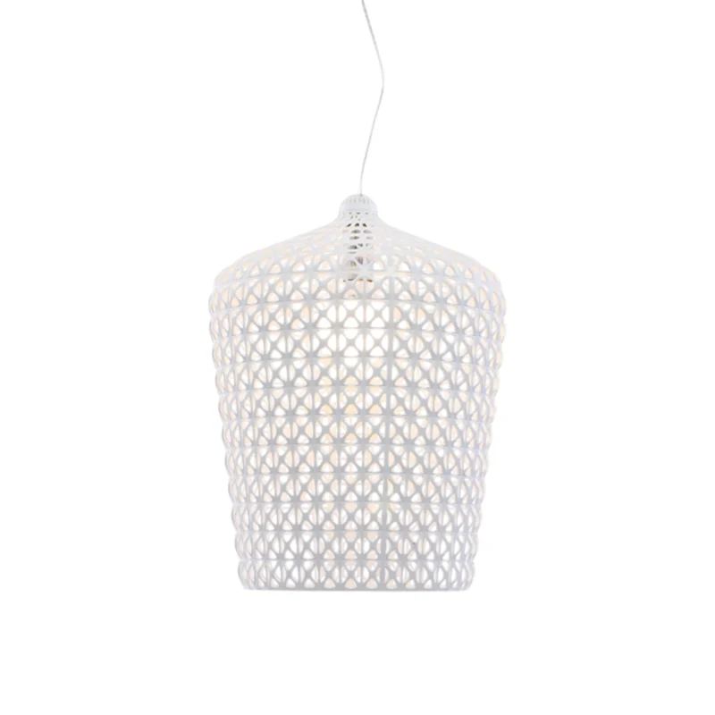 lampada a sospensione kabuki kartell bianco in sconto