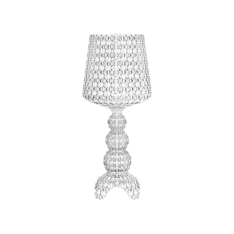 lampada da tavolo mini kabuki kartell cristallo trasparente in offerta