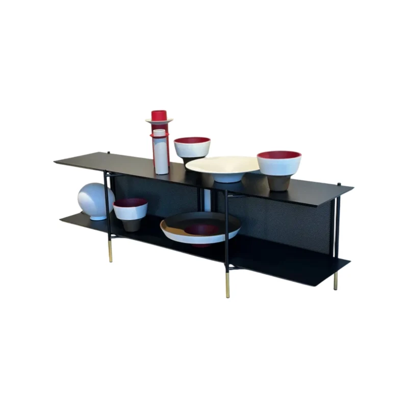 mobile multiuso ligne roset rovere tinto nero in sconto