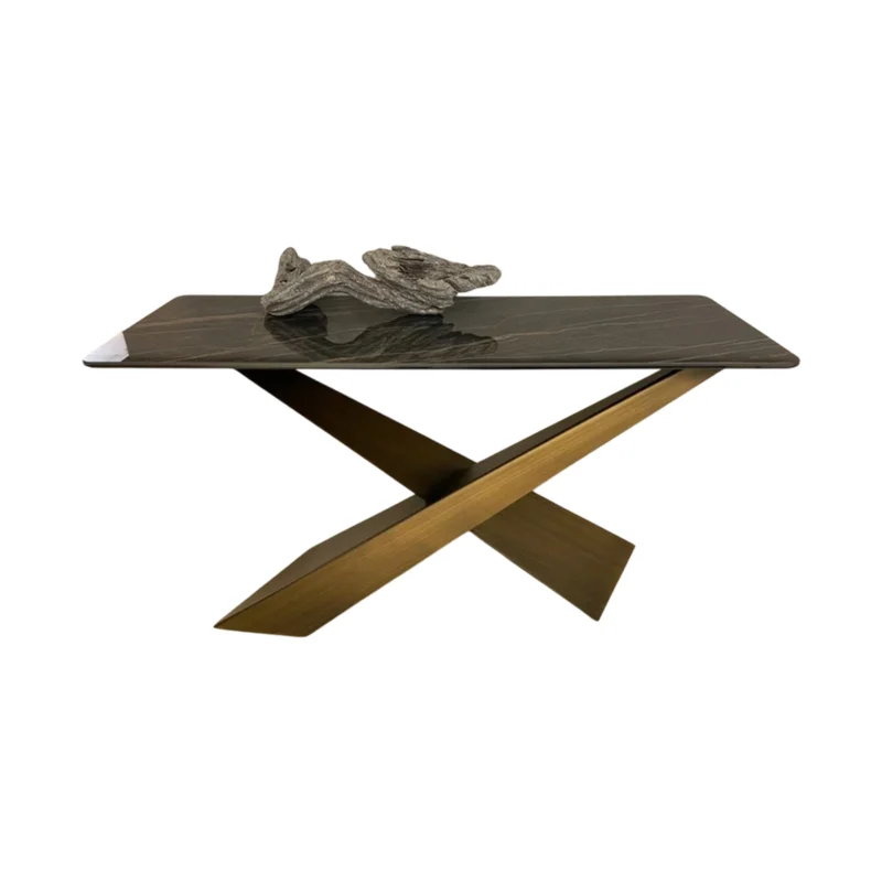consolle living riflessi ceramica noir desir in sconto