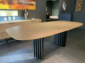 tavolo pleat sigerico legno metallo in sconto