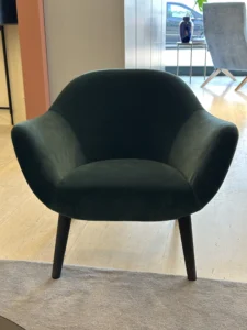 poltrona mad chair poliform olmo tessuto verde in sconto