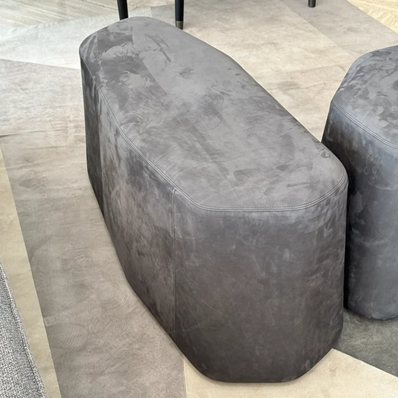 pouf beki baxter kashmir fumé in sconto