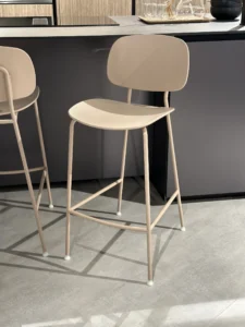 sgabello tondina pop infiniti acciaio cipria in sconto