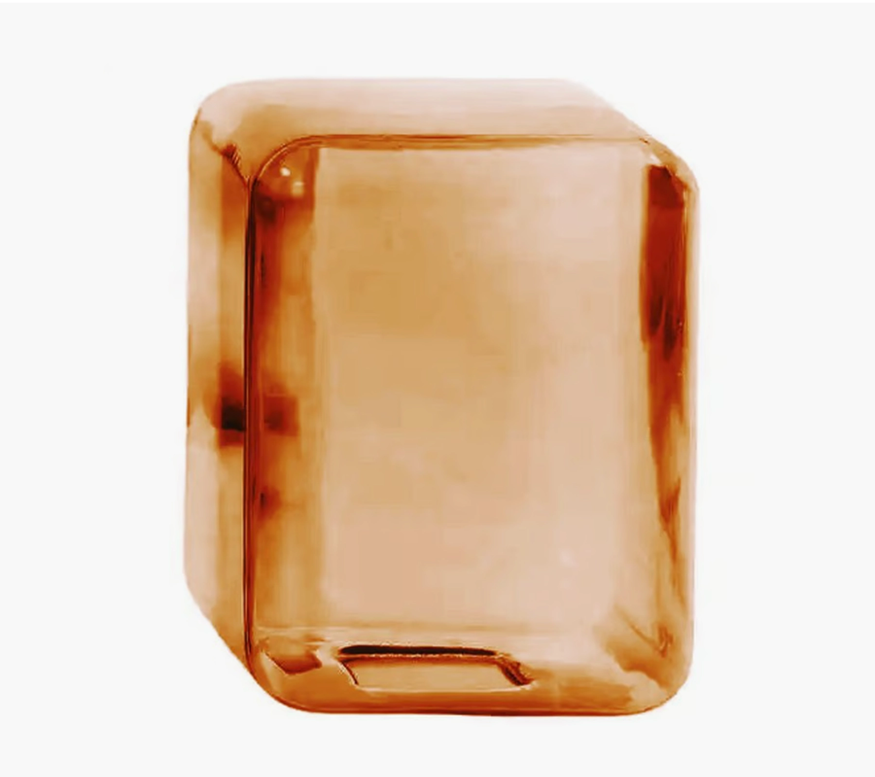 tavolino lokum acerbis vetro soffiato ambra h 42 in offerta