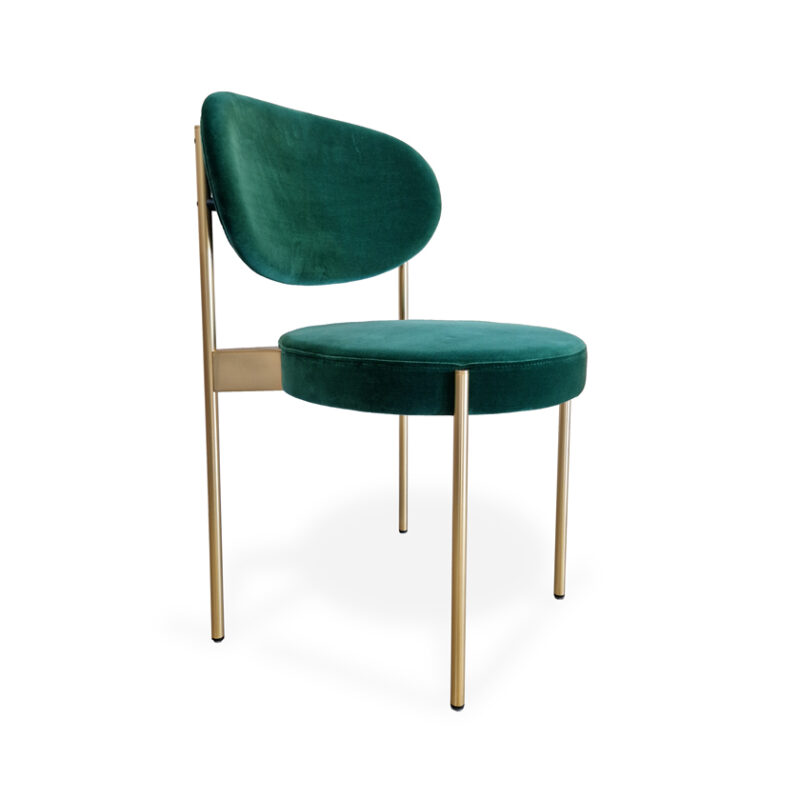 Sedia Series 430 Verpan in velluto