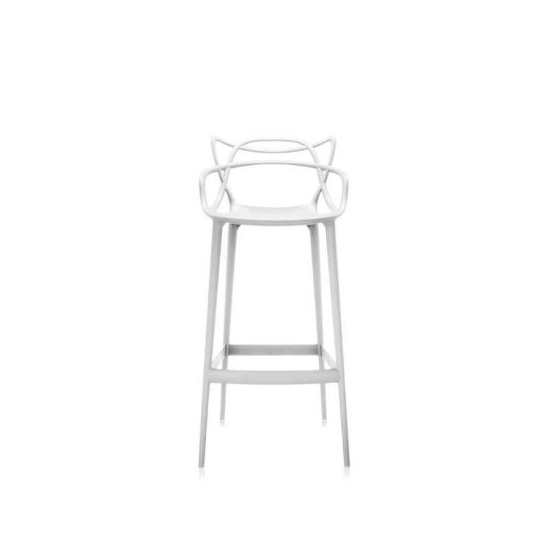 sgabello masters bianco h65 di kartell