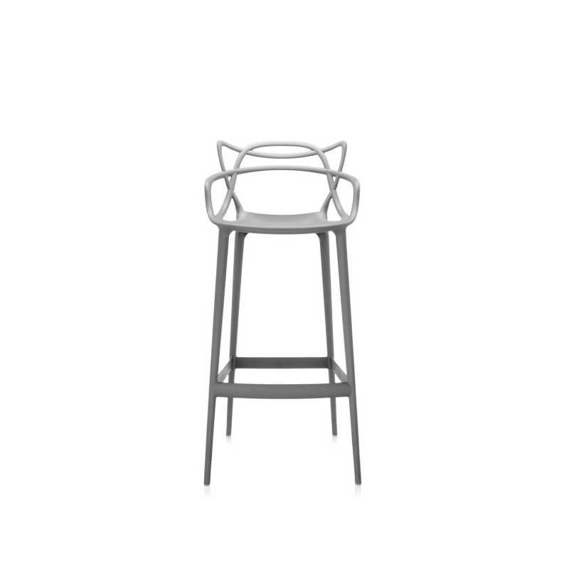 sgabello masters grigio h65 di kartell