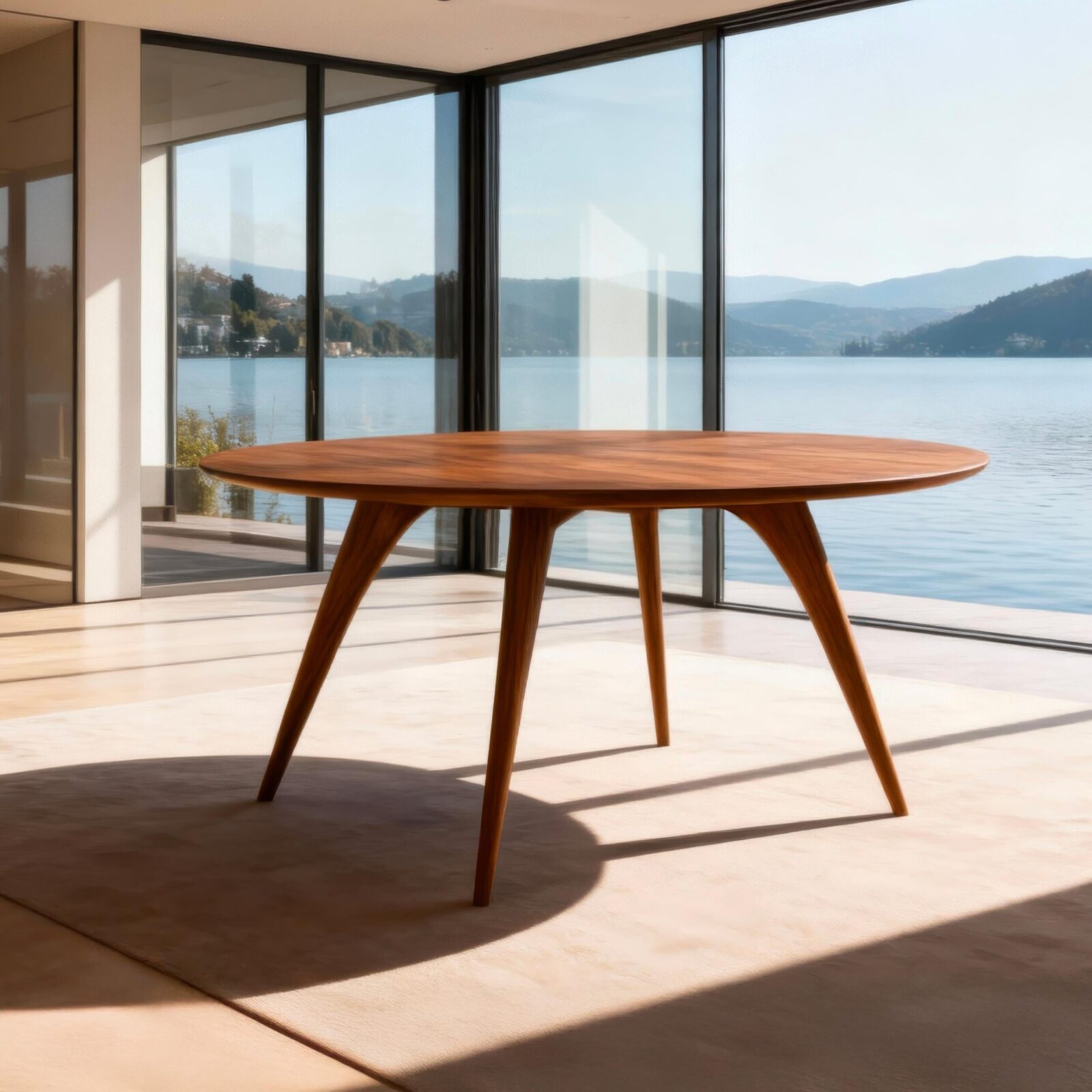 imgi 2 6 TMLW08 LUNA WALNUT Handcrafted Walnut Table With Elegant Wooden Legs master